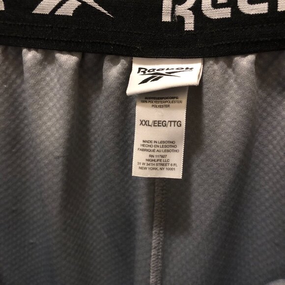 Reebok Men's Gray Mesh Athletic Basketball Gym Shorts - Picture 4 of 5